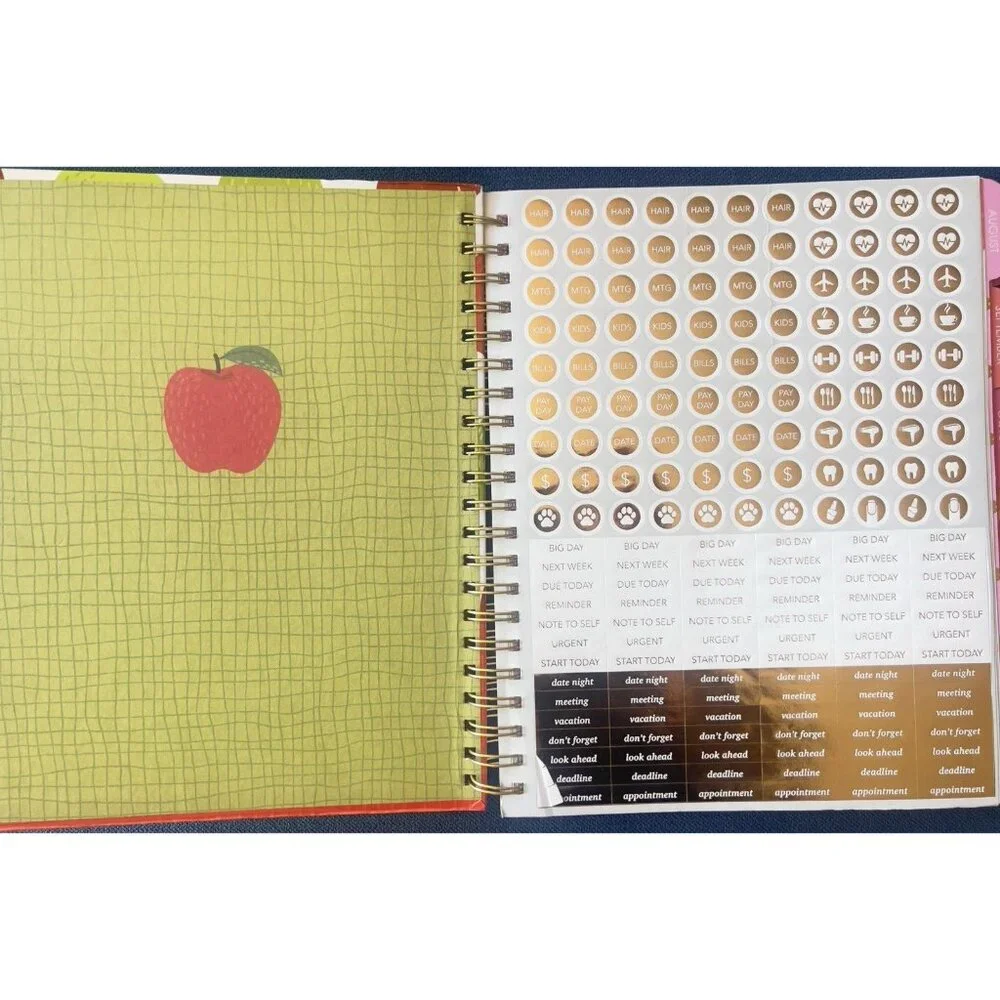2026 Planner APPLE Daily Weekly Monthly Planning Note Page Gift Garden Christmas